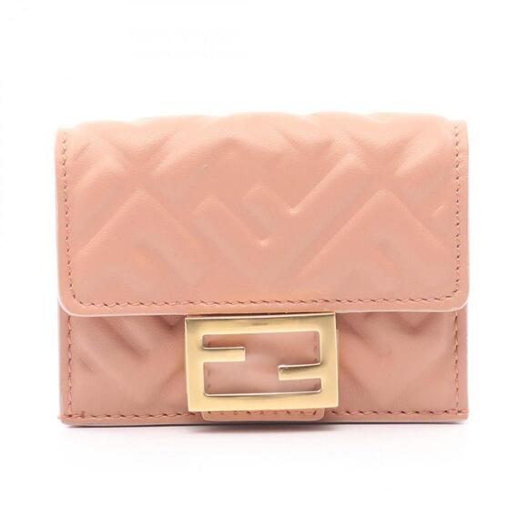 FENDI Pink Leather Wallet - Picture 1 of 5